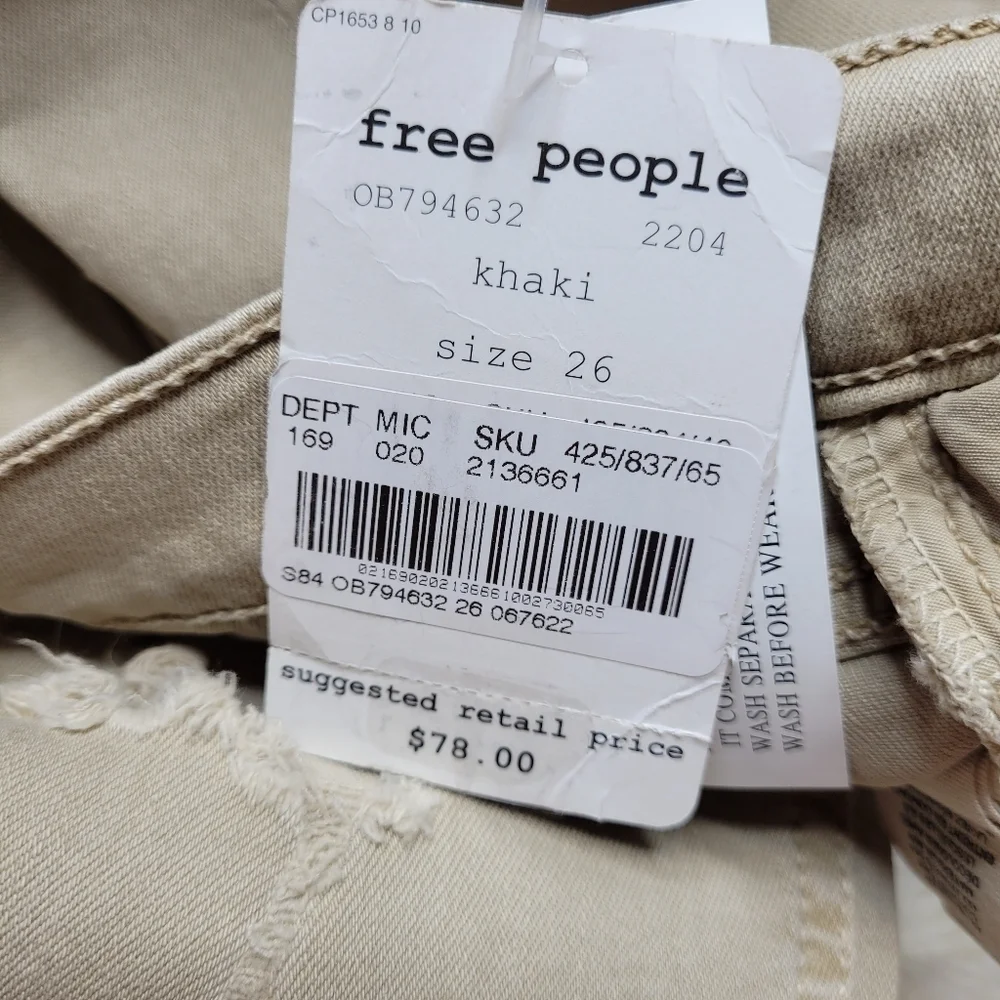 Free People High Rise Ankle Skinny Stretch Pant - Picture 11 of 12
